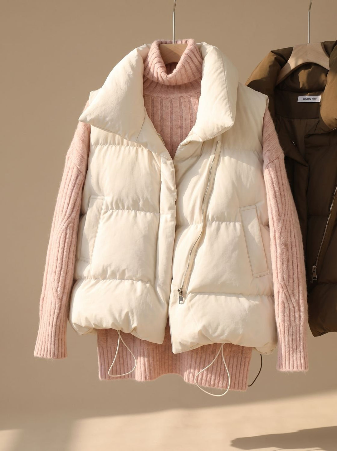 Bernadette | Elegant Quilted Gilet with Shawl Collar