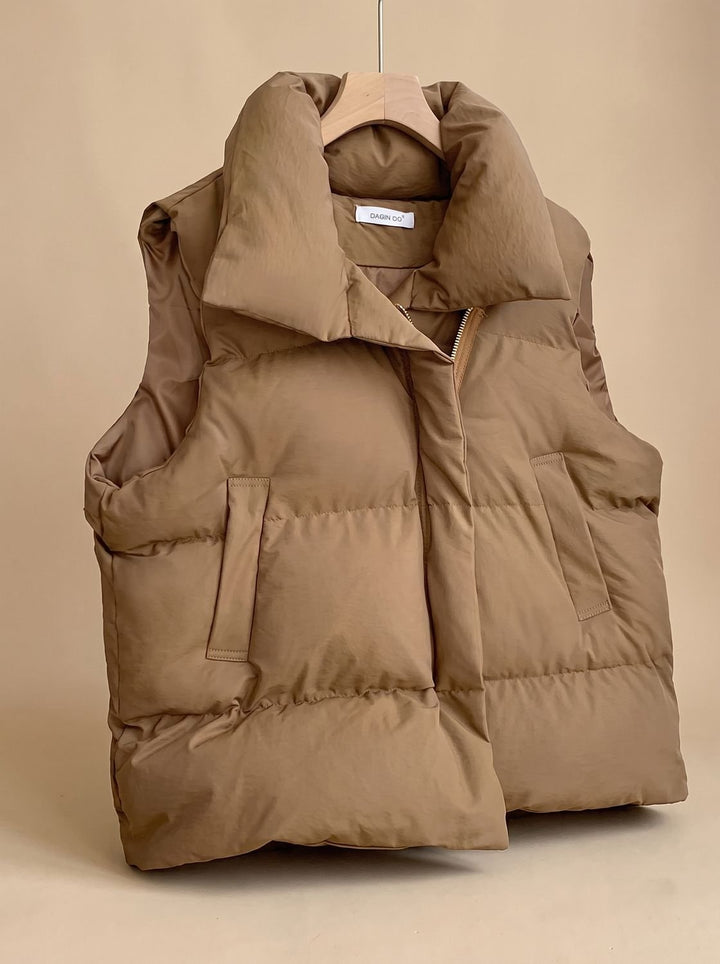Bernadette | Elegant Quilted Gilet with Shawl Collar