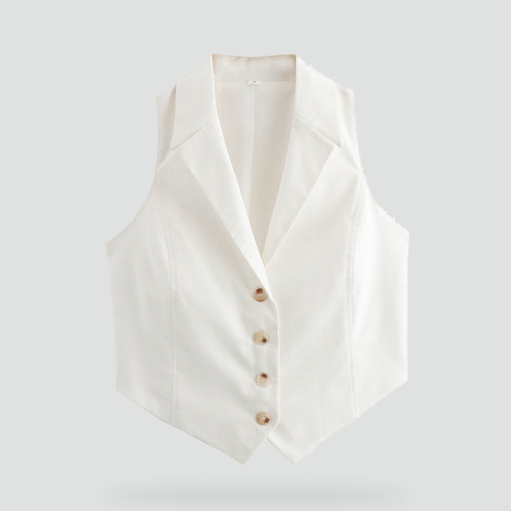 Iris black blouse, side view