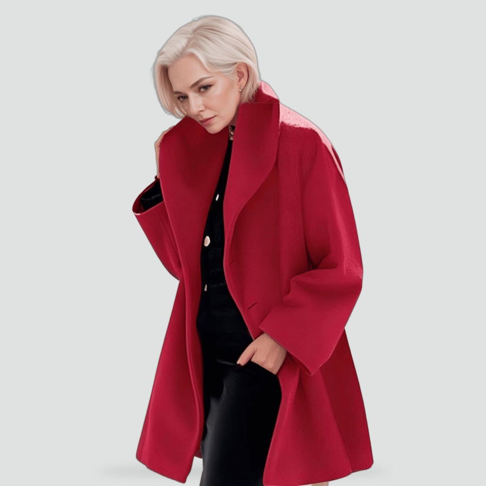 Cordelia oversized coat in blue