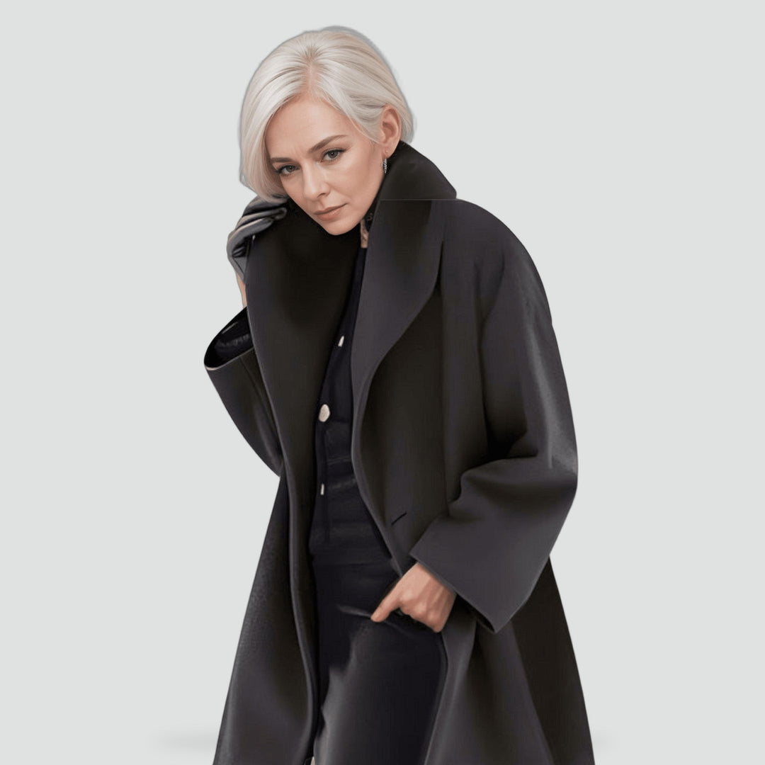 Cordelia oversized coat in red