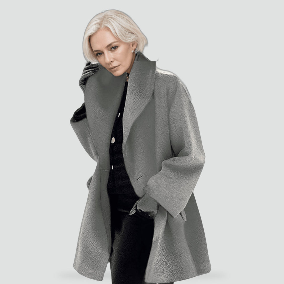 Cordelia oversized coat in khaki