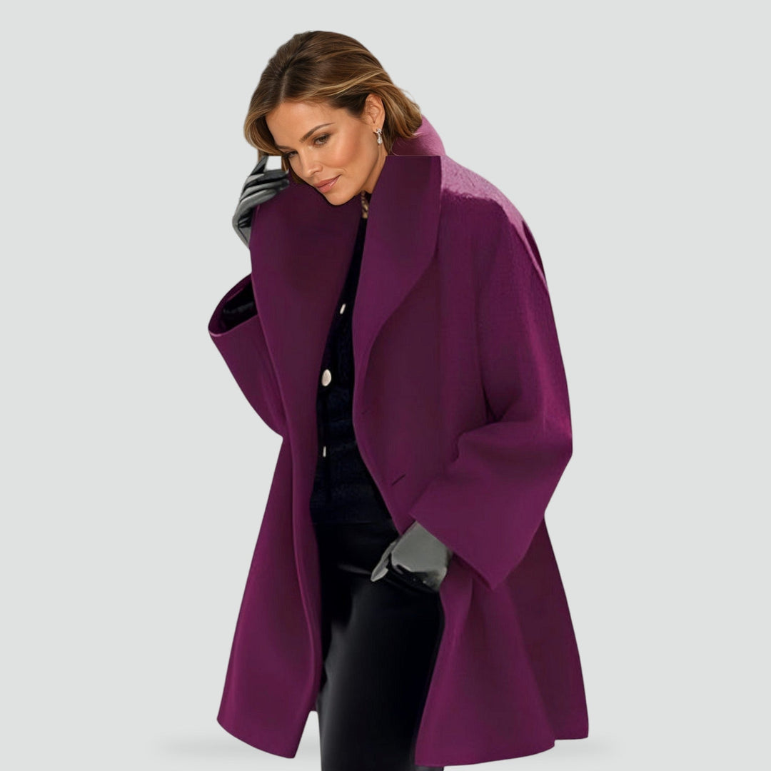 Cordelia oversized coat in grey