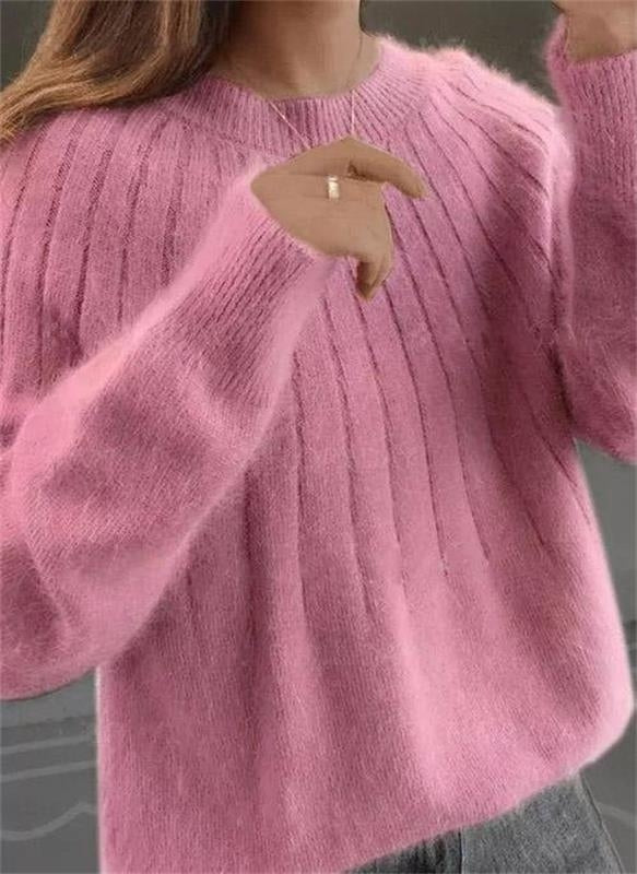 Elsa cashmere blend jumper in light pink