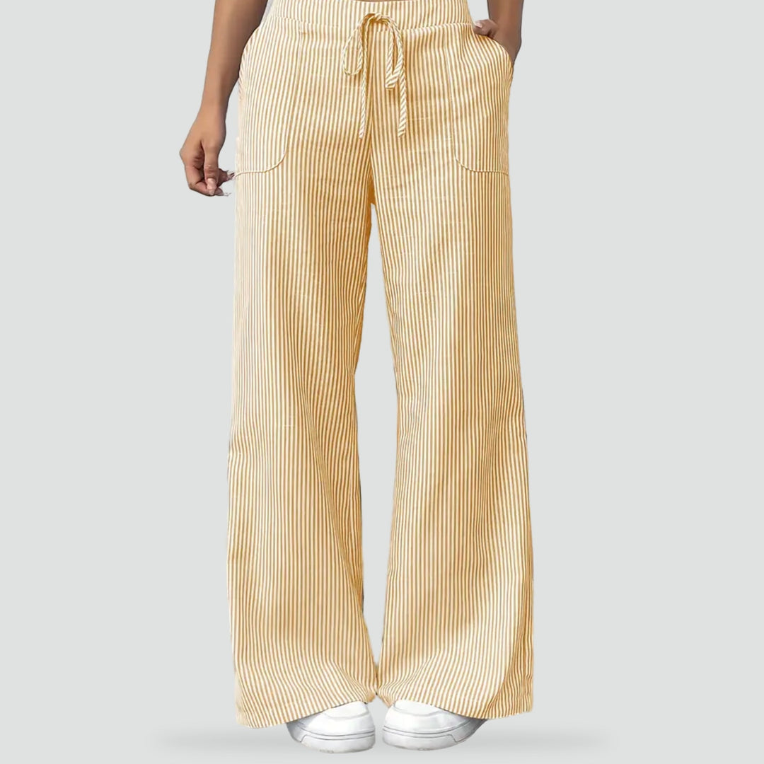 Lorelei wide leg trousers with belt straps