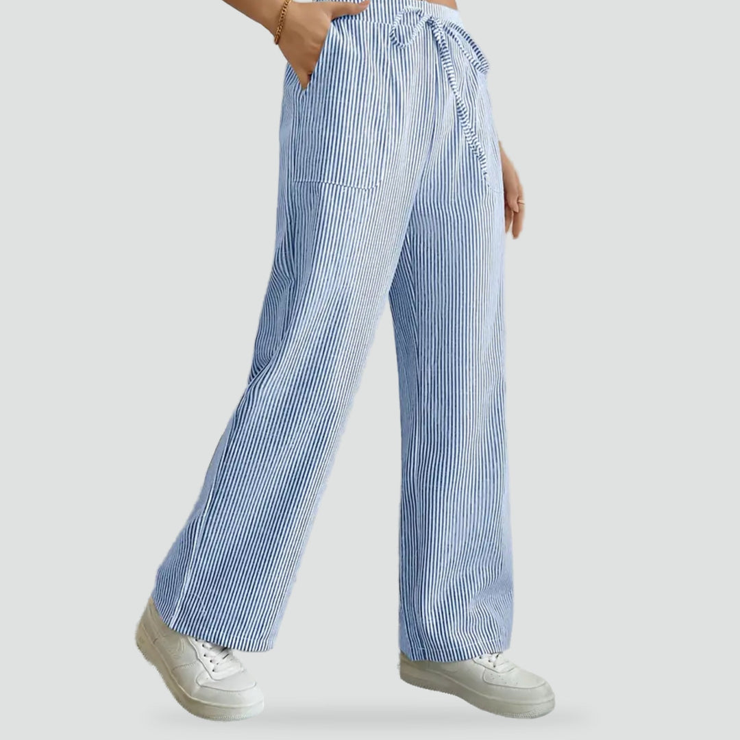 Lorelei wide leg trousers, front view