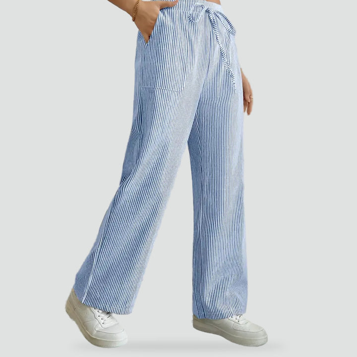 Lorelei wide leg trousers, front view