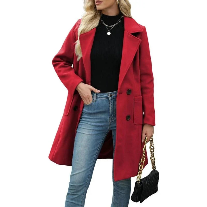 Lavinia double breasted everyday coat