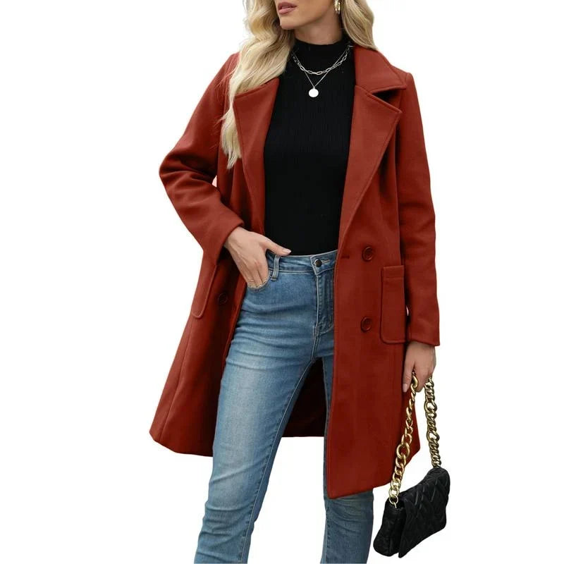 Lavinia double breasted everyday coat – image 3