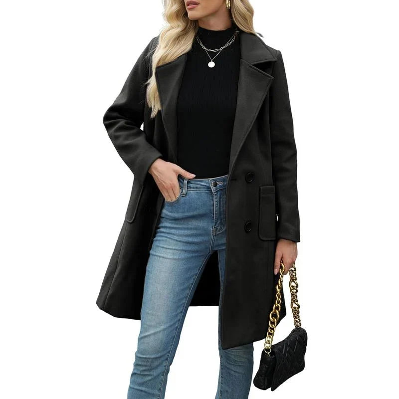 Lavinia double breasted everyday coat – image 5