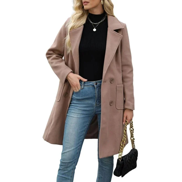 Lavinia double breasted everyday coat – image 6