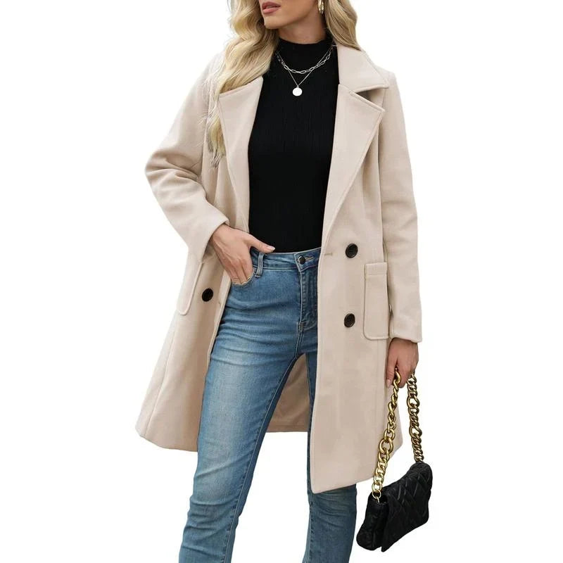 Lavinia double breasted everyday coat – image 7