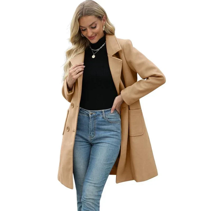Lavinia double breasted everyday coat – image 9
