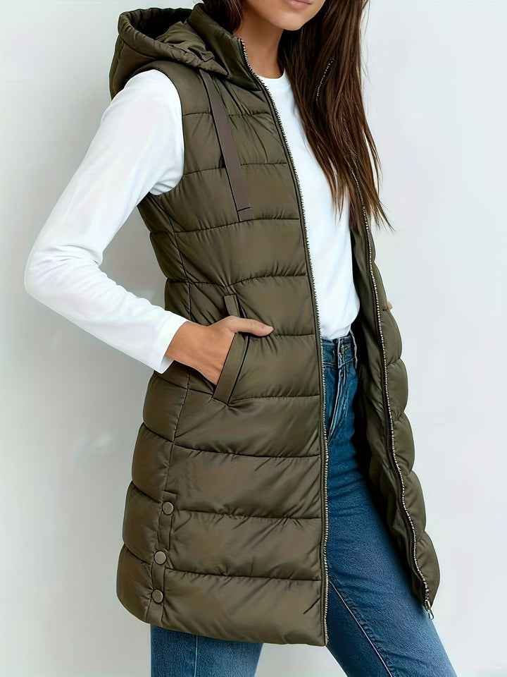 Brielle hooded relaxed long coat