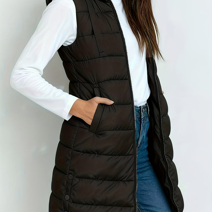 Brielle hooded relaxed long coat – image 11