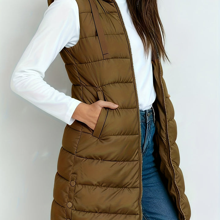 Brielle hooded relaxed long coat – image 12