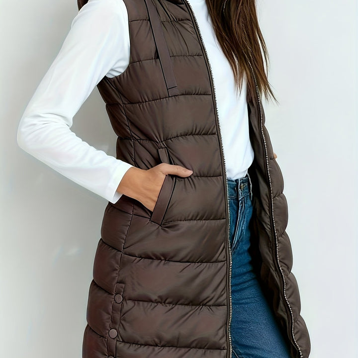 Brielle hooded relaxed long coat – image 13