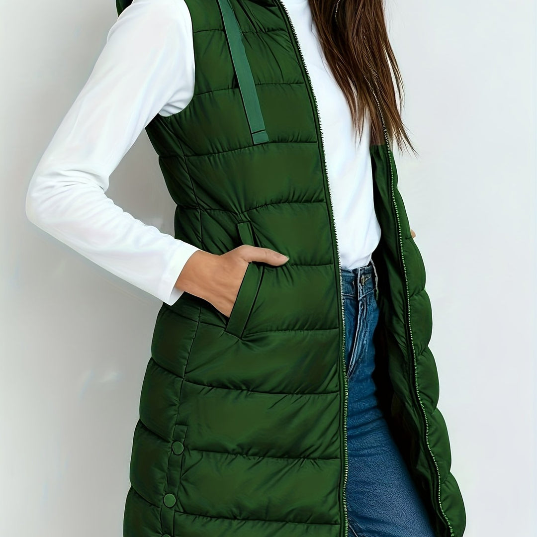 Brielle hooded relaxed long coat – image 16