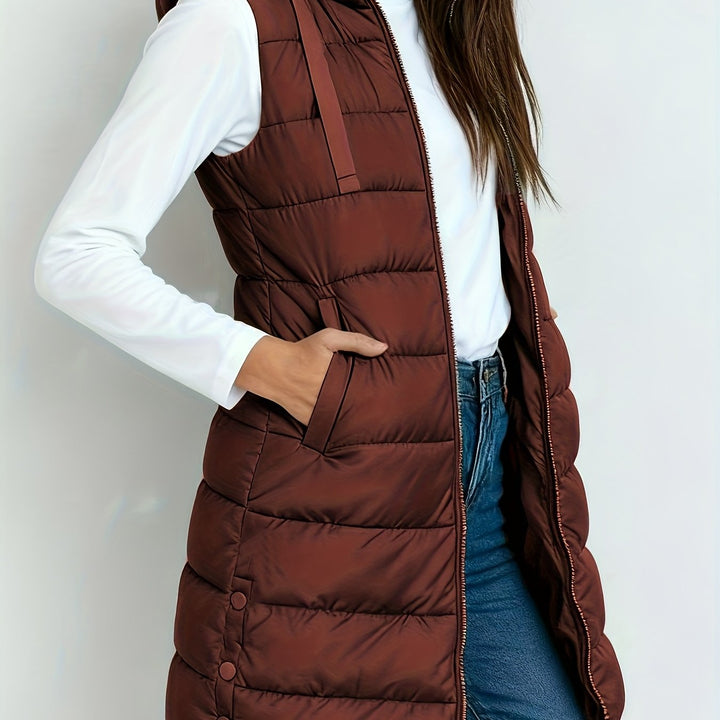Brielle hooded relaxed long coat – image 17