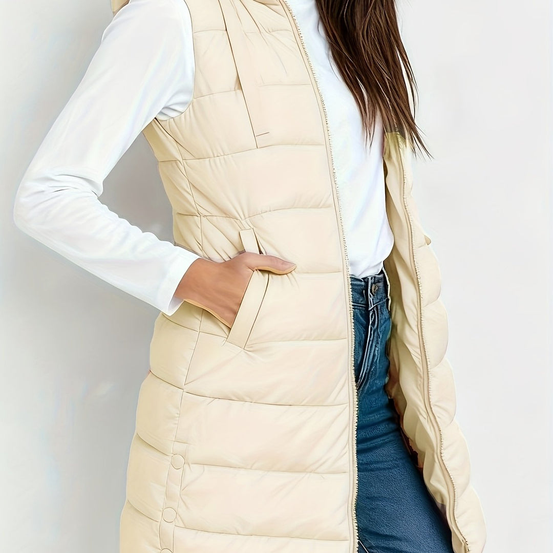 Brielle hooded relaxed long coat – image 18