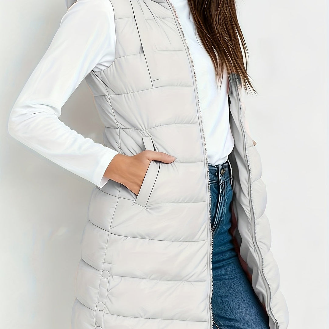 Brielle hooded relaxed long coat – image 21