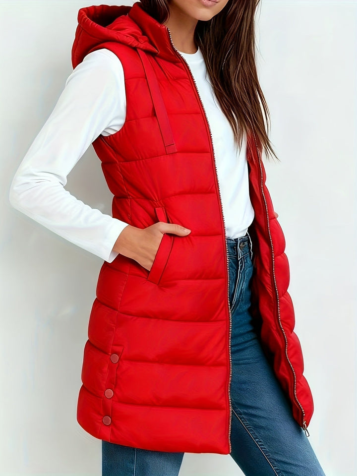 Brielle hooded relaxed long coat – image 3