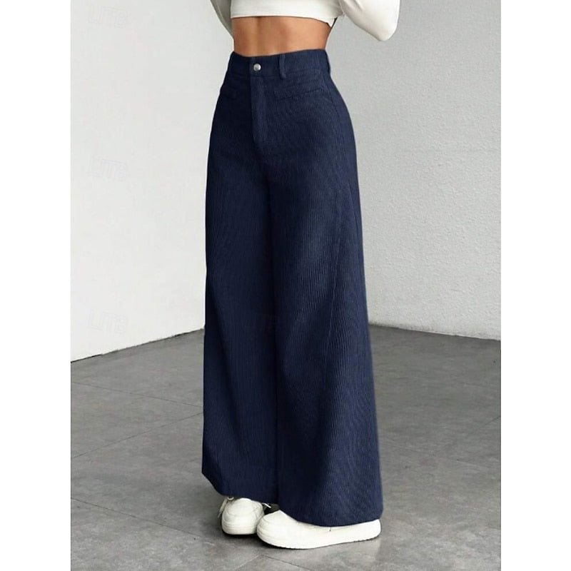 Marina high waisted wide leg trousers – image 7