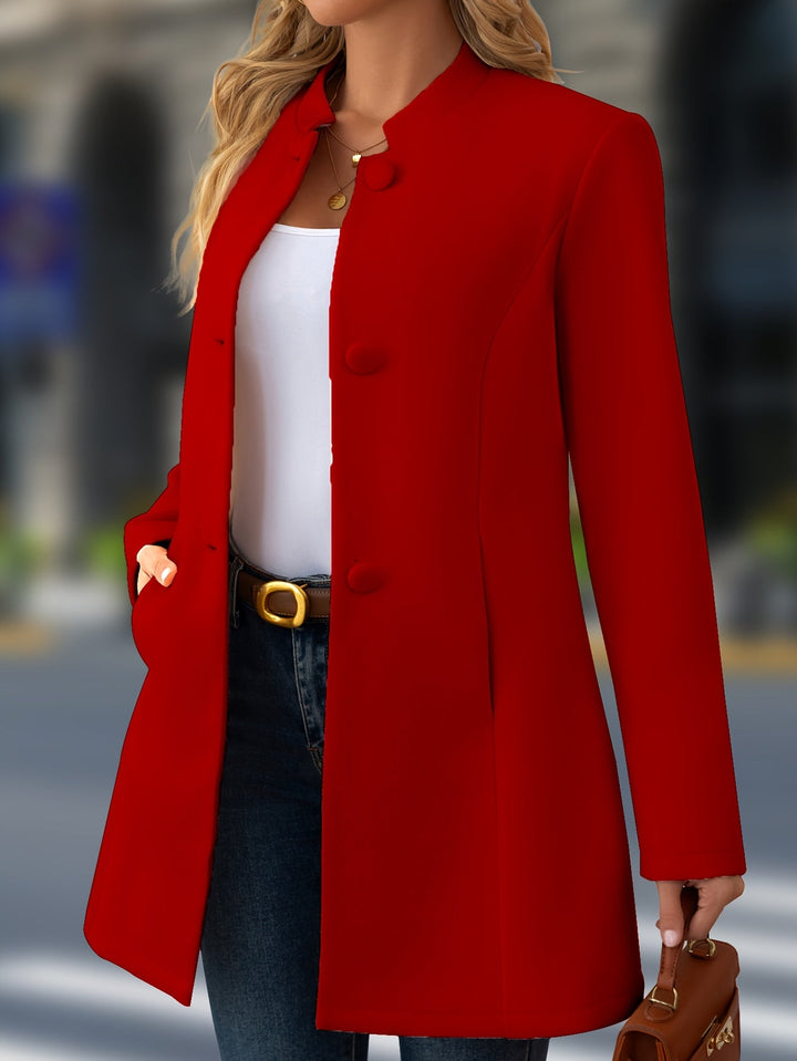 Celandine stand collar belted coat – image 9