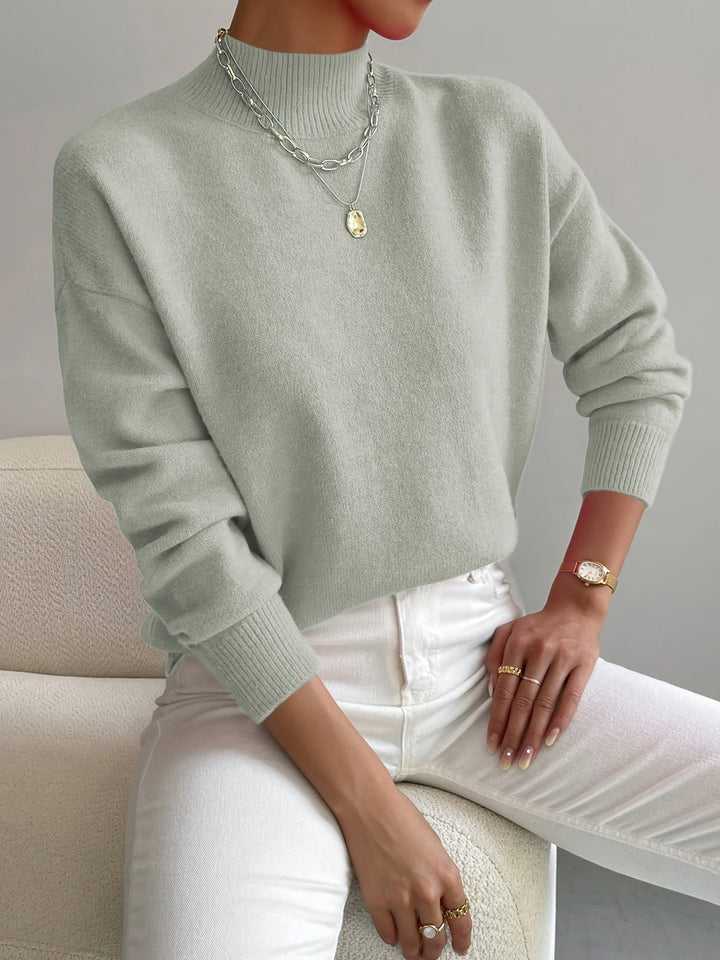 Trine oversized mock neck knit jumper – image 3