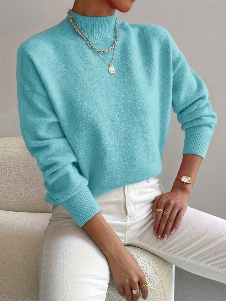 Trine oversized mock neck knit jumper – image 8