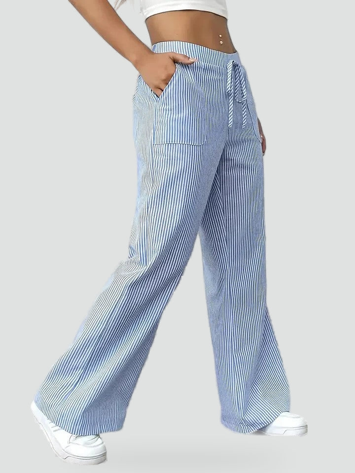 Greer wide leg trousers with elastic waist
