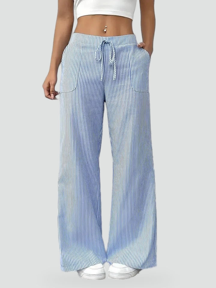 Greer wide leg trousers, front view