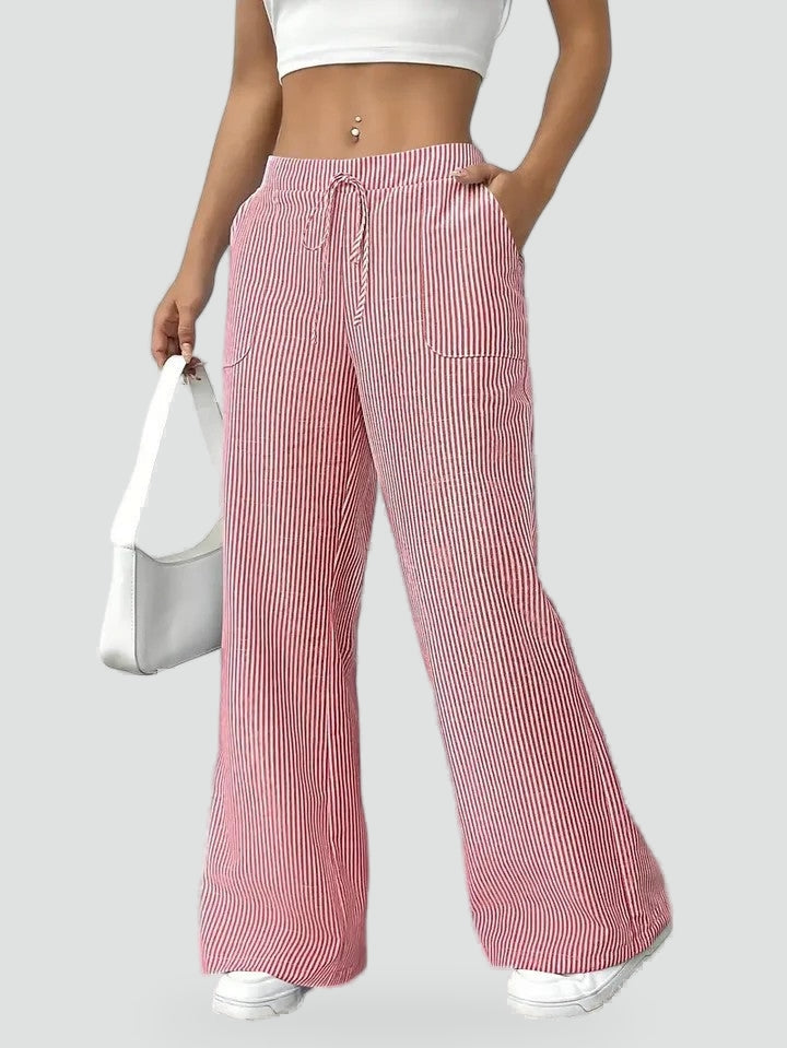 Greer wide leg trousers, back view