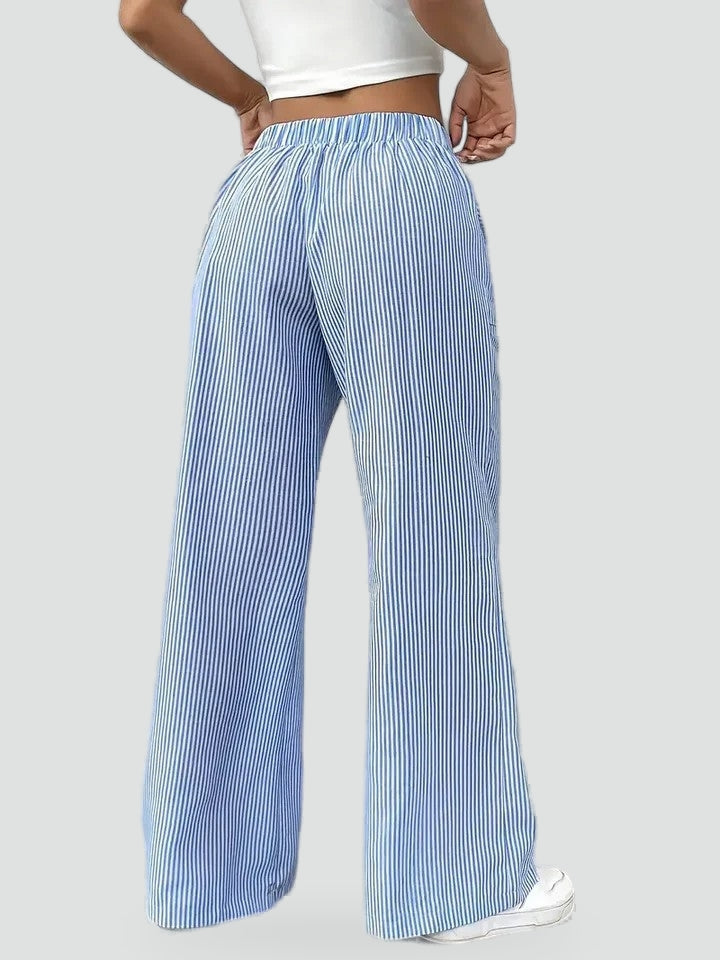 Greer wide leg trousers, detail