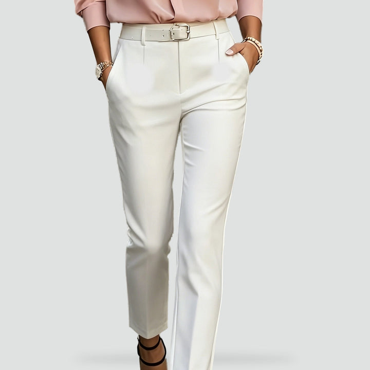 Tabitha high waist tailored trousers, fabric detail