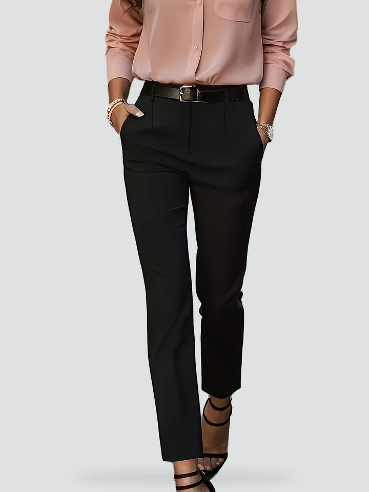 Tabitha high waist tailored trousers in dark grey