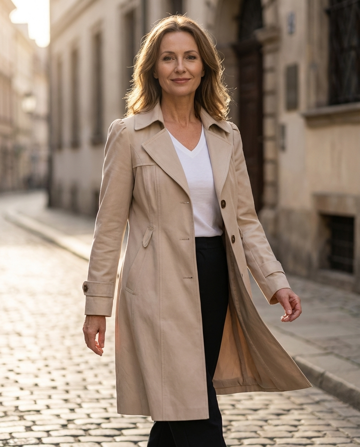 Nerys Elegant Long Vintage Style Coat - image 8