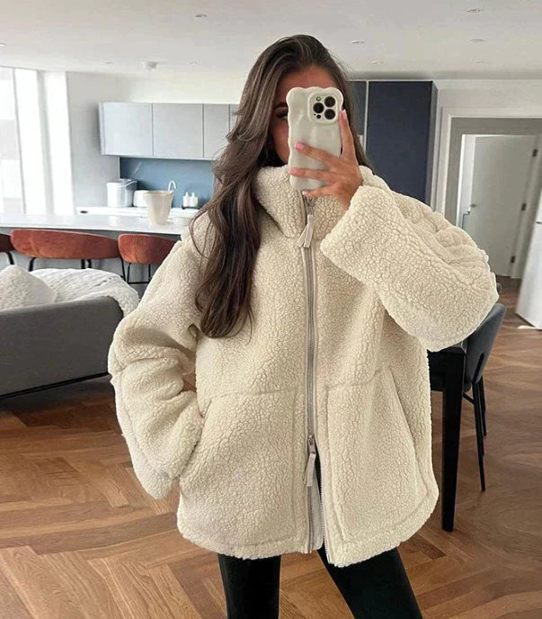Marguerite high neck oversized coat – image 6