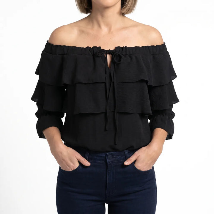 Piper off shoulder ruffle blouse – image 6