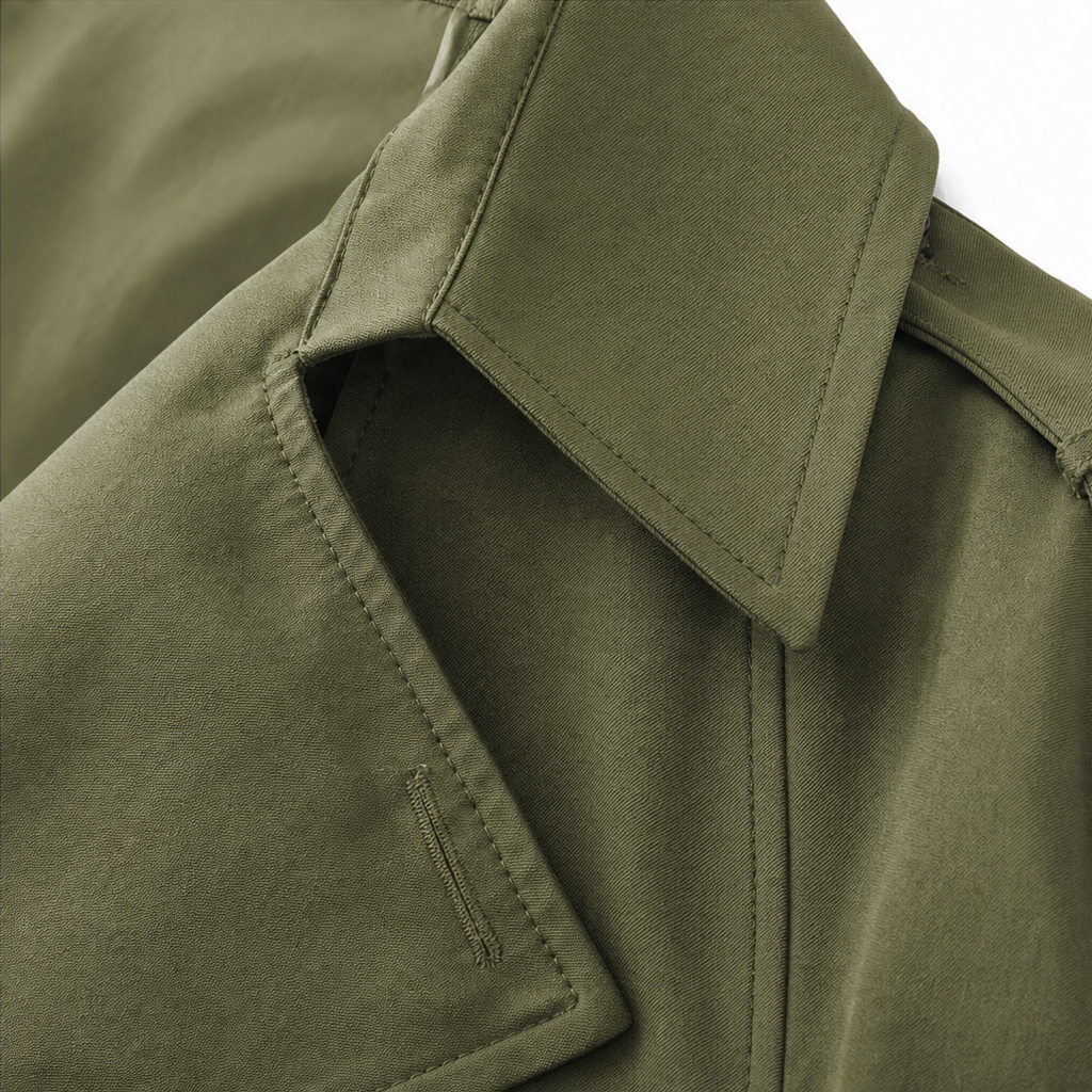 Lettice long double breasted trench coat – image 13