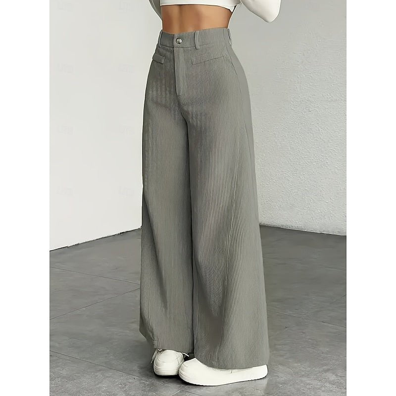 Marina high waisted wide leg trousers – image 8
