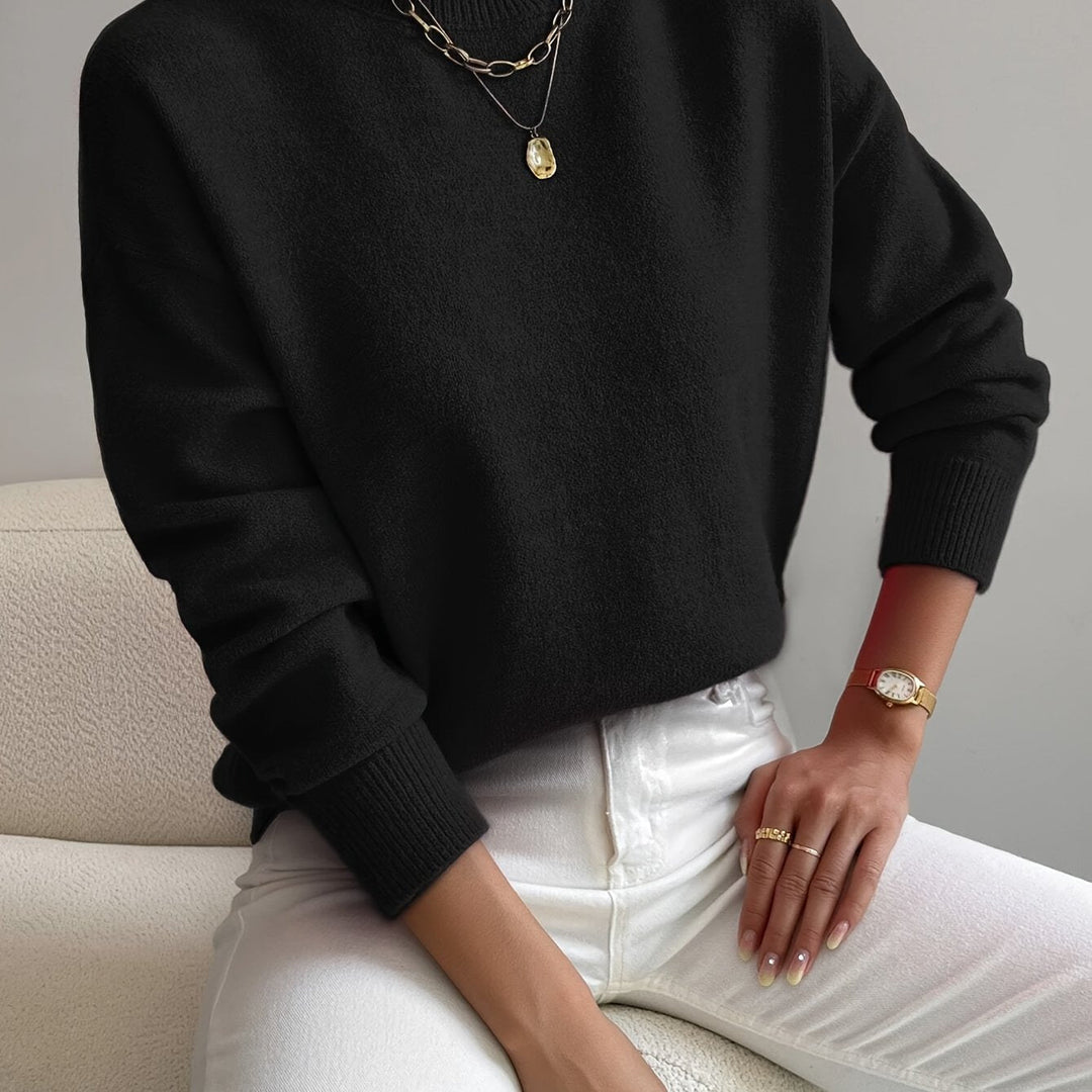 Trine oversized mock neck knit jumper – image 12