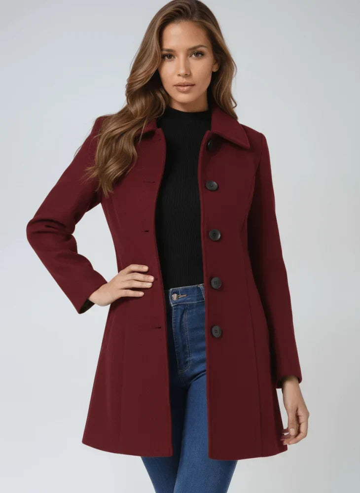 Fiona structured draped coat – image 4