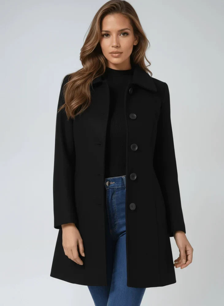 Fiona structured draped coat – image 7