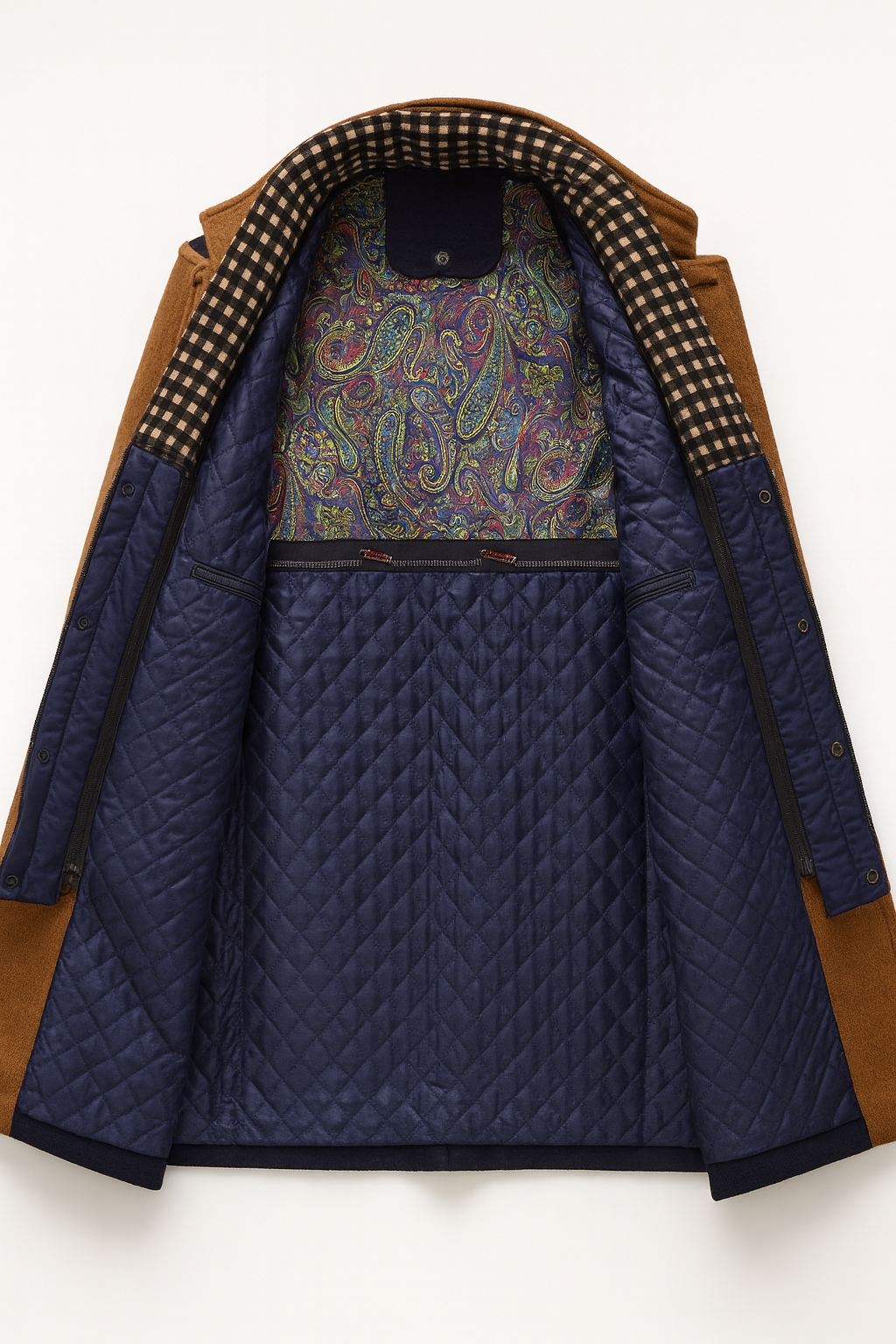 Araminta contrast trim stand collar coat – image 6
