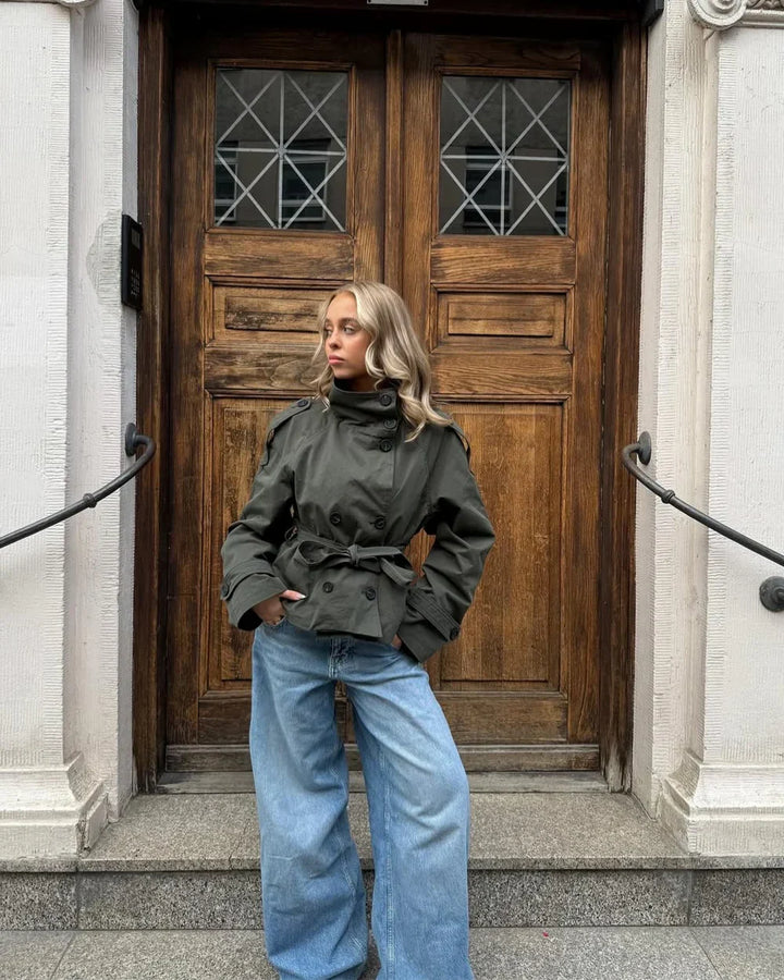Solange belted high neck trench coat – image 12