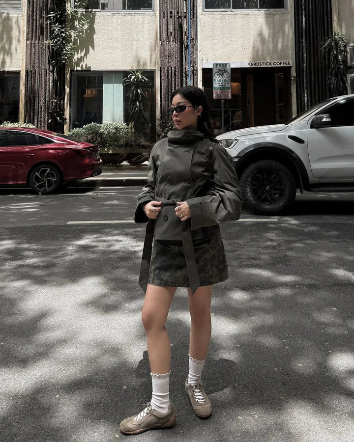 Solange belted high neck trench coat – image 14