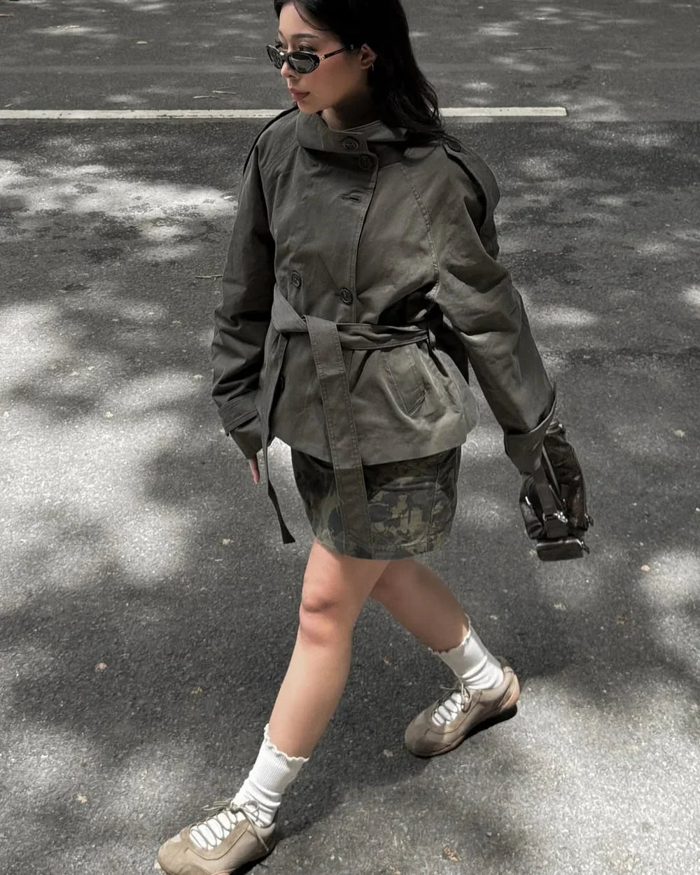 Solange belted high neck trench coat – image 15