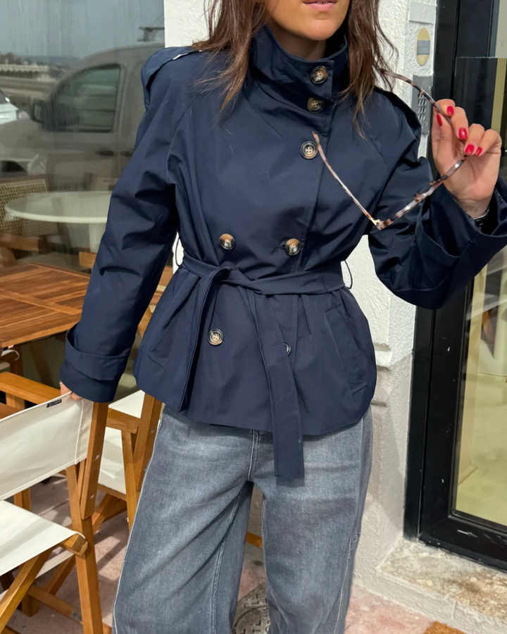 Solange belted high neck trench coat – image 9