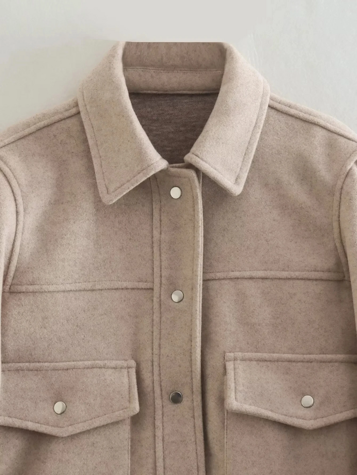 Vivienne draped sleek coat – image 7